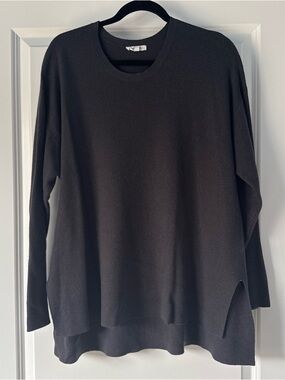 Splendid Black Cozy Lightweight Sweater
